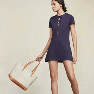 Reformation Caroline Dress in Purple XS